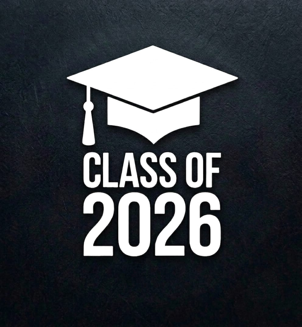 Class of 2026 Graduation Vinyl Car Decal